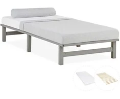 Homestyle4U Lova, 90x28x200 cm, Pilka