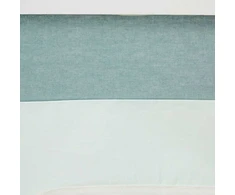 Homestyle4U Aukšta lova, 207.5x160x99.5 cm, balta ir žalia