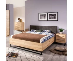 Homestyle4U Lova, 177.5x94x212 cm, pilka