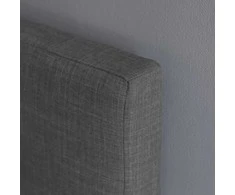 Homestyle4U Lova, 185x212 cm, pilka