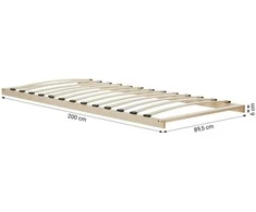 Homestyle4U Lova, 98.5x206x87 cm, balta