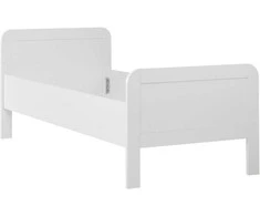 Homestyle4U Vyresnio amžiaus lova, 98.5x206x87 cm, balta