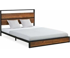 Homestyle4U Lova, 145x94.5x210 cm, juoda