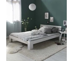 Homestyle4U Lova, 124x204 cm, balta, Medžiagos storis: 20 mm