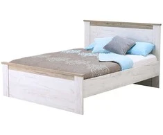 Homestyle4U Lova, 167x99.5x207.5 cm, balta pilkai ąžuolo