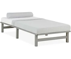 Homestyle4U Lova, 90x200x28 cm, Pilka