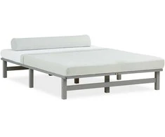 Homestyle4U Lova, 140x200 cm, pilka