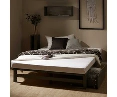 Homestyle4U Lova, 140x200x28 cm, Pilka