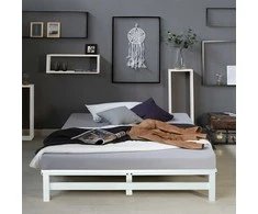 Homestyle4U Lova, 140x200 cm, balta
