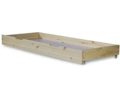 Homestyle4U Lova su stalčiumi, 173x63x16 cm, ruda