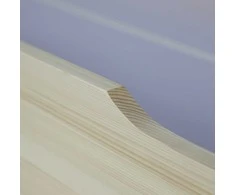Homestyle4U Lova su stalčiumi, 173x63x16 cm, ruda