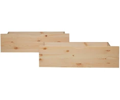 Homestyle4U Lova su stalčiumi, 82x53x22 cm, ruda