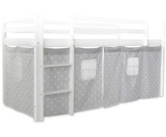 Homestyle4U Lovos užuolaida, 197x86x75 cm, pilka