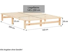 Homestyle4U Lova, 140x200 cm, ruda
