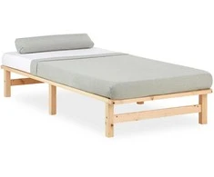 Lova Homestyle4U Lovos rėmas, 90x200x28 cm, rudas