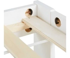 Homestyle4U Lova, 95.5x204x30 cm, balta