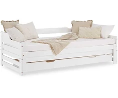 Homestyle4U Lova, 204x86x100 cm, Balta