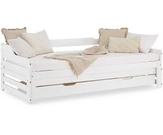Homestyle4U Lova, 204x86x100 cm, Balta