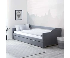 Homestyle4U Lova, 97.5x66x206 cm, Pilka