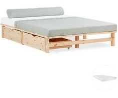 Homestyle4U Lova, 140x28x200 cm, ruda
