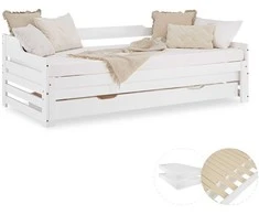 Homestyle4U Lova, 204x68x100 cm, Balta