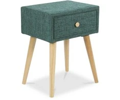 Homestyle4U Naktinis staliukas, 46,5x62x37 cm, mėlynas