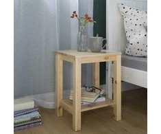 Homestyle4U Naktinis staliukas, 47x32x38 cm, rudas