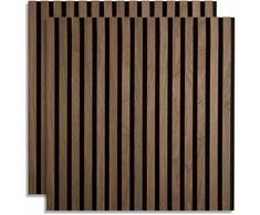 Homestyle4U Sienų plokštė, 60x60x2.5 cm, ruda