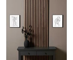 Homestyle4U Sieninė plokštė, 60x120x2.5 cm, ruda