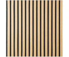 Homestyle4U Akustinė sieninė plokštė, 60x60x2.5 cm, ruda
