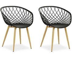 Homestyle4U Sodo krėslas, 62x80x57 cm, juodas