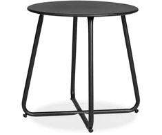 Homestyle4U Šoninis staliukas, 44.5x44.5x44.5 cm, juodas