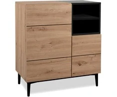 Homestyle4U Komoda, 80x40x90.4 cm, Ruda