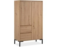 Homestyle4U Aukšta spintelė, 81x139x40 cm, ruda