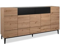 Homestyle4U Komoda, 180x41.8x90.4 cm, ruda