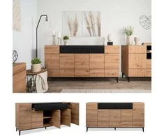 Homestyle4U Komoda, 180x41.8x90.4 cm, ruda