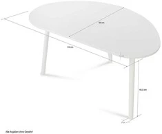 Homestyle4U Šoninis staliukas, 84x50x43.5 cm, rudas