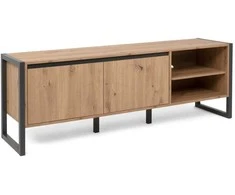 TV staliukas Homestyle4U TV spintelė, 160x40x55 cm, pilka