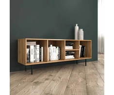 TV staliukas Homestyle4U TV spintelė, 140x52x35,5 cm, ruda