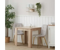 Homestyle4U Valgomojo stalas, 80x80x75 cm, rudas