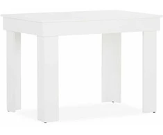 Homestyle4U Valgomasis stalas, 90x73x60 cm, balta