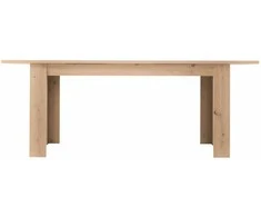 Homestyle4U Valgomojo stalas, 200.5x90.5x76.5 cm, rudas
