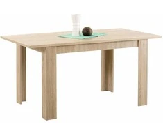 Homestyle4U Valgomojo stalas, 120x80x75 cm, rudas