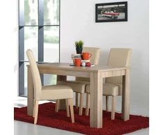 Homestyle4U Valgomojo stalas, 120x80x75 cm, rudas