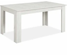 Homestyle4U Valgomasis stalas, 200.5x90.5x76.5 cm, balta