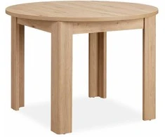 Homestyle4U Valgomojo stalas, 106.5x106.5x76.5 cm, rudas