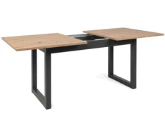 Homestyle4U Valgomojo stalas, 200x90x75 cm, ruda, pilka