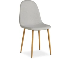 Homestyle4U Valgomojo kėdė, 44x88x45.5 cm, pilka