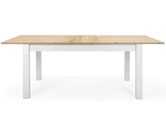 Homestyle4U Valgomasis stalas, 160x90x75 cm, balta