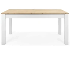 Homestyle4U Valgomasis stalas, 160x90x75 cm, balta